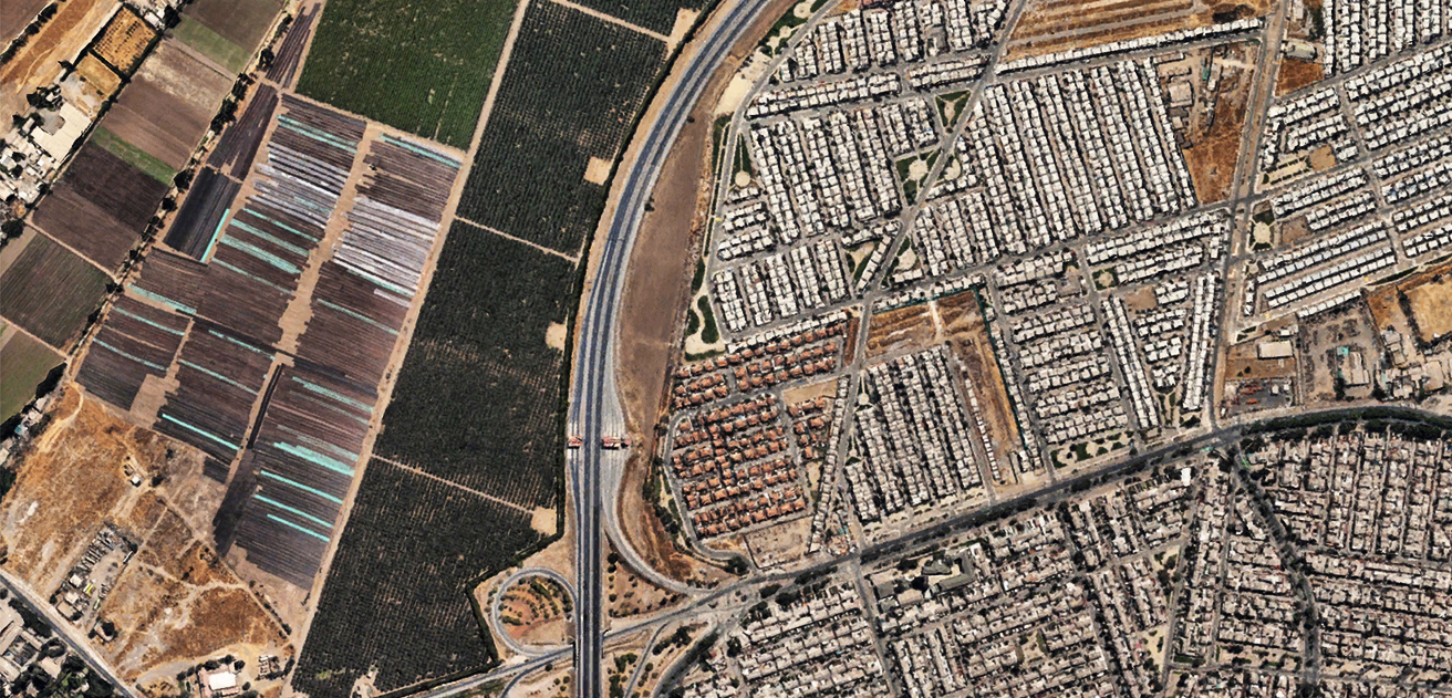 Vista aérea de desarrollo urbano